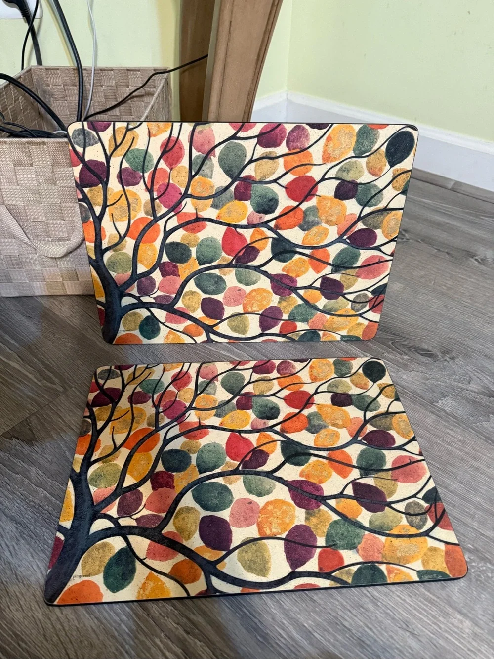 Pimpernel Dancing Branches Cork Placemats Set of 4